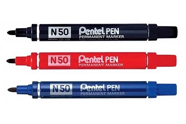 Pentel N50 Metal Body Permanent Marker